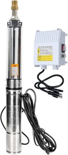 Vista 18 de Bomba sumergible de pozo profundo, bomba de pozo profundo de 1 HP de 110 V de acero inoxidable con caja de control y cable de alimentación de 50