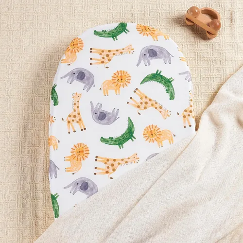 Vista 6 de Sábanas de moisés de bebé para niñas y niños, paquete de 2 sábanas de bebé para colchón de moisés cuadrado rectangular ovalado, 33 x 16 pulgadas