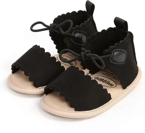Vista 55 de Sandalias de verano para bebés, niñas y niños, unisex, antideslizantes, suela suave, transpirable, para primeros pasos, zapatos de playa al aire
