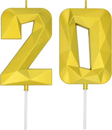Vista 258 de DERVENTA Vela Grande de Cumpleaños Número 3D Verde Luminoso de 3.7 Pulgadas Celebración de Fiesta Aniversario Decoración Adorno para Pastel 1 Pieza