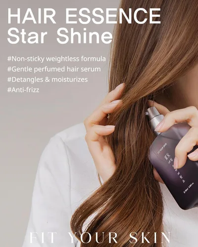 Vista 2 de Star Shine Hair Essence (3.38 onzas) - Suero de aceite de almizcle floral hecho a mano con perfumista - Tratamiento ligero antiencrespamiento