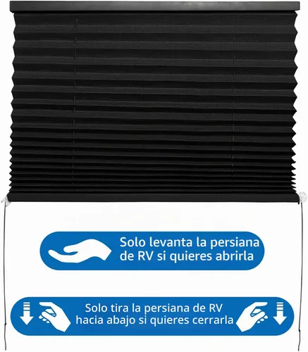 Vista 5 de Persianas de autocaravana para ventana de cámper, persiana para remolque de viaje, persiana de ventana de RV