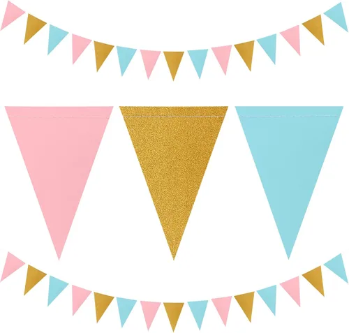 Vista 16 de Decoraciones de fiesta plateadas, negras y doradas, 2 banderines de papel para hombres, cumpleaños, Año Nuevo, jubilación, graduación, aniversario