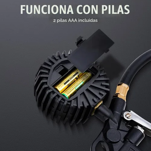 Vista 8 de Medidor digital de presión de neumáticos con inflador 3-250 PSI