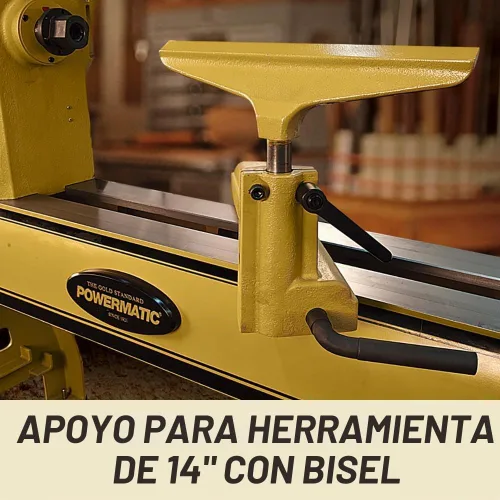 Vista 7 de Powermatic Torno de carpintería EVS de 24" x 42", 3 HP, 230V 1Ph (Modelo 4224B)