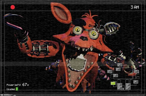 Vista 9 de Trends International Five Nights at Freddy's - Póster de pared Foxy Camera, 14.725 x 22.375 pulgadas, versión enmarcada de madera de granero Versión