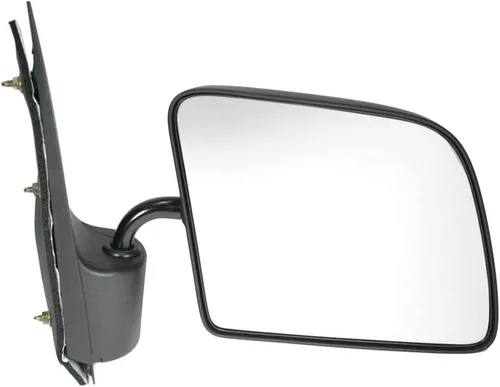 Vista 29 de TRQ Cubierta cromada del espejo manual del lado del pasajero, acabado liso para Volvo VNL 2004-2014