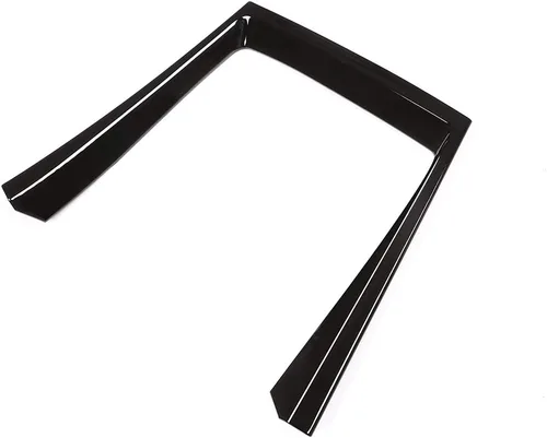 Vista 7 de Adhesivo de plástico ABS para marco de portavasos de consola central de coche para BMW X5 E70 X6 E71 2008-2013 Accesorios de automóvil (Negro)