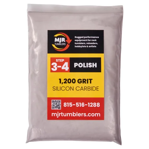 Vista 17 de Vaso de roca de carburo de silicio de grano 36, grano extra grueso para pulir rocas etapa 1, compuesto de pulido de piedra de 1 libra para vasos