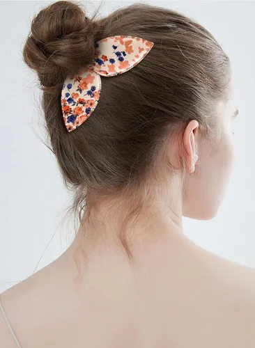 Vista 5 de 4 Piezas Creador de Moños Hábil Twist Francés Oreja de Conejo Retorcedor de Moños Flor Flexible Rápido Accesorios de Peinado para Mujeres Niñas