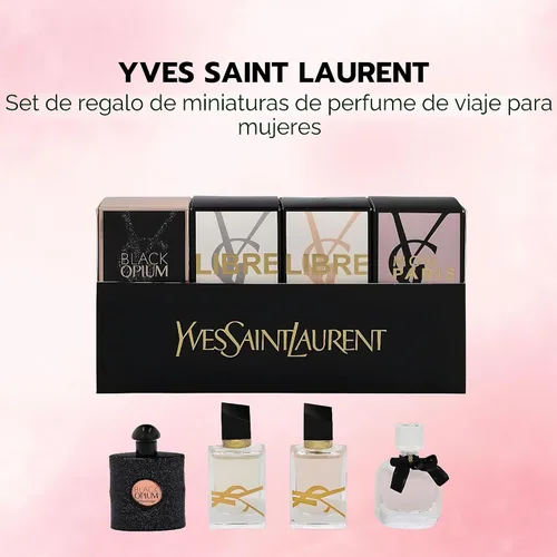 Vista 2 de Yves Saint Laurent YSL Perfume para mujer, set de viaje mini de 4 piezas variadas