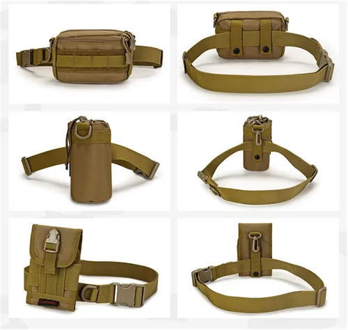 Vista 5 de Cinturón táctico de nylon ajustable para uso general cinturón de combate resistente con hebilla de liberación rápida