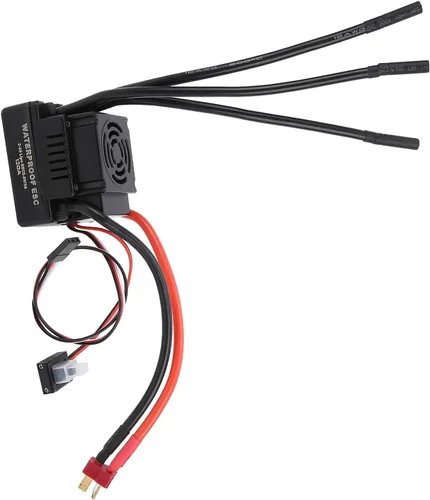 Vista 2 de Fydun 120A RC Bl Waterproof Electronic Speed Controller ESC for 18 110 RC Car Model Ornntss
