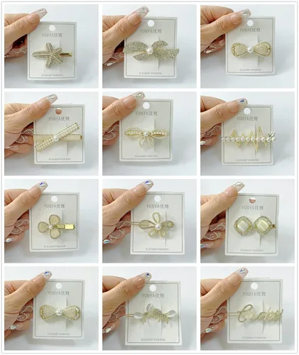 Vista 3 de QTMY 20 pinzas para el cabello para mujeres y niñas, regalo sorpresa, caja de joyería, accesorios de moda