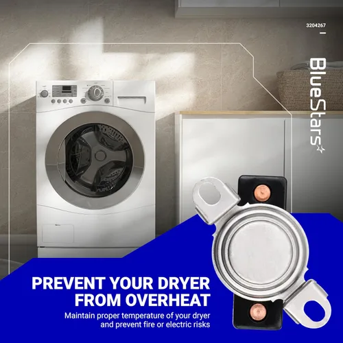 Vista 6 de BlueStars Reemplazo de termostato de seguridad ultraduradero 3204267, compatible con secadores Frigidaire Kenmore Electrolux - Reemplaza 508516