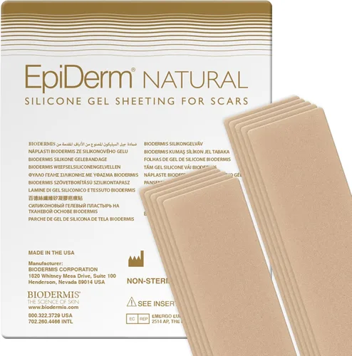 Vista 11 de Epiderm - Tiras de silicona para cicatrices, cinta de silicona de alta calidad para un cuidado óptimo de las cicatrices, versátil, flexible