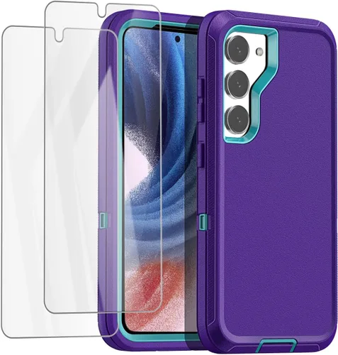 Vista 14 de AICase Funda para Samsung Galaxy S23 (6.1 pulgadas) con protector de pantalla, protección resistente de servicio pesado contra caídas, cuerpo
