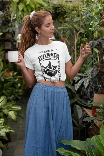 Vista 4 de Expression Tees Have A Willie Nice Day Racerback Tank Top para mujer