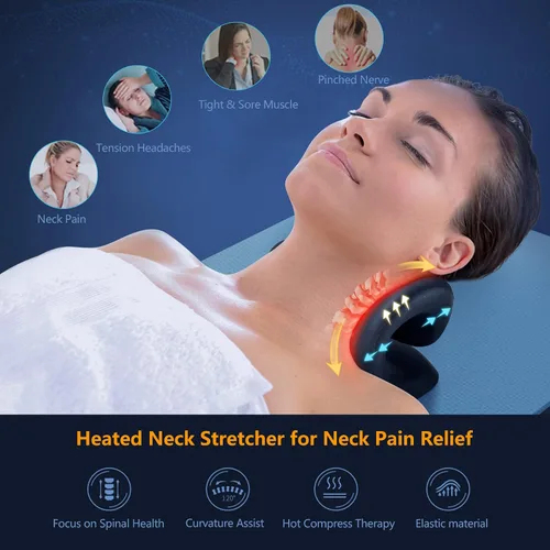 Vista 4 de Almohada de dispositivo de tracción cervical para aliviar el dolor de cuello y almohada cervical para dormir almohada cervical