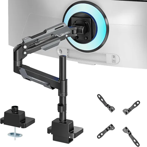 Vista 8 de ARES WING Brazo de monitor ultraancho para pantalla de 24 a 57 pulgadas