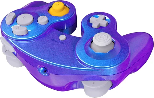 Vista 18 de eXtremeRate Placa trasera negra para Nintendo Gamecube Controller, cubierta de repuesto de agarre suave al tacto con botones para controlador