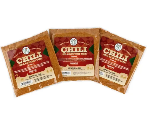 Vista 8 de MySALT - Mezcla de condimentos de chile, sin sodio, paquete de 5 para chile rápido bajo en sodio