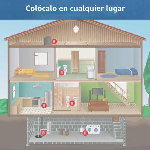 Vista 3 de The Basement Watchdog 110 dB Alarma de agua con sensor desmontable para áreas de difícil acceso (BWD-HWA)
