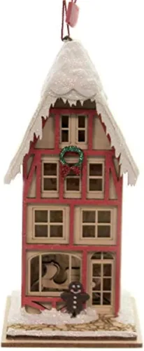 Vista 3 de Juego de árbol 3D Adorno de madera para árbol de Navidad