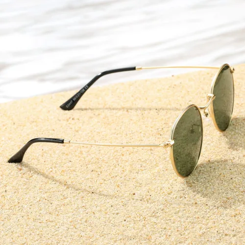 Vista 8 de Pro Acme Gafas de sol polarizadas de metal redondas pequeñas para mujer, estilo retro