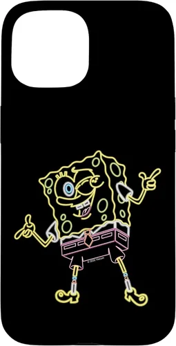 Vista 6 de Spongebob Squarepants Carcasa Neon Line Art para iPhone 17