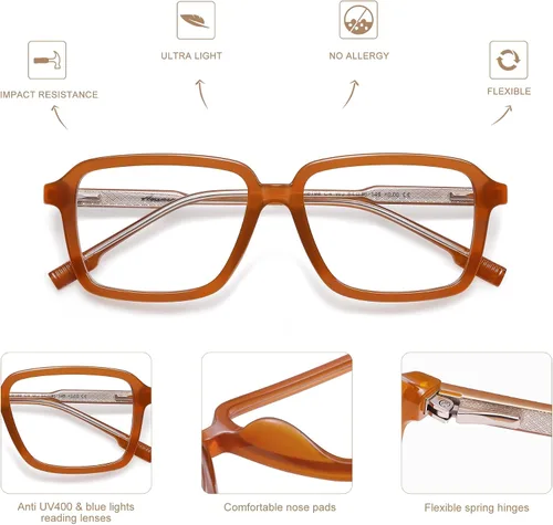 Vista 6 de AMOMOMA Reading Glasses for Women Men Computer Reader 1.50 AM6198