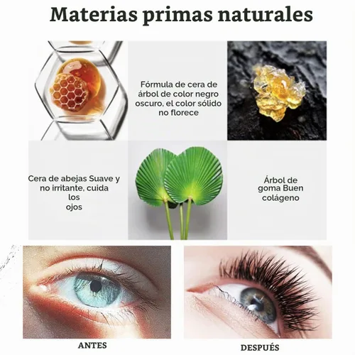 Vista 8 de Máscara de fibra de seda 4D, impermeable y a prueba de manchas, pestañas