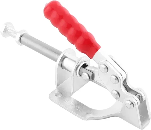 Vista 17 de Utoolmart Abrazadera de palanca ajustable, botón de liberación rápida, abrazadera de palanca de acción de empuje de tracción de 99 libras