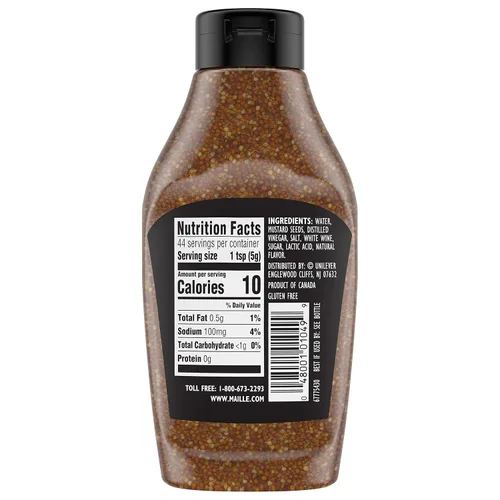 Vista 2 de Maille Mustard Old Style Squeeze 8.5 Oz, Pack Of 6