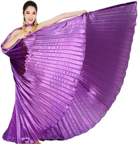 Vista 2 de CISMARK Isis Wings - Disfraz de danza del vientre (espalda cerrada) con palos