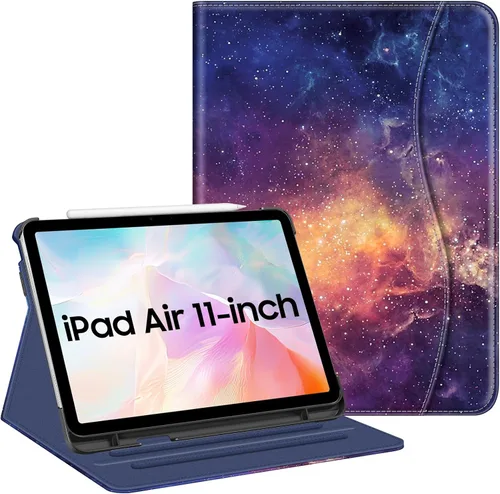 Vista 11 de Fintie Funda tipo libro para iPad Air de 11 pulgadas y iPad Air de 5ª/4ª Negro