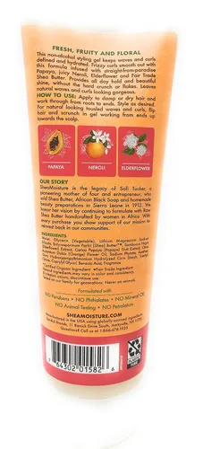 Vista 3 de Gel de peinado para controlar el encrespamiento durante todo el día, papaya y neroli, 8 onzas
