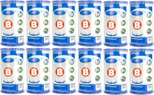 Vista 11 de Intex 29005E - Cartucho de bomba de filtro de material Dacron fácil de limpiar, 29005E para piscina, tipo B, (paquete de 2)