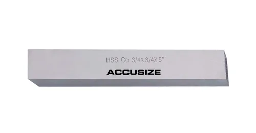 Vista 20 de Accusize Industrial Tools 1/2 x 1/2 x 4 pulg. (Ancho por Altura por TOL) Broca de herramienta HSS+5% M35 Cobalto para torno, 5095-0032 HSS + 5%