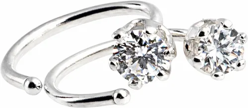 Vista 11 de Aretes de plata de ley para mujeres y niñas, hipoalergénicos para cartílago