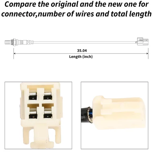 Vista 19 de Sensor de oxígeno 234-2003 aguas arriba compatible con Prizm Corolla 1995-1997 1.6L 1.8L L4 MR2 1992-1995 2.2L