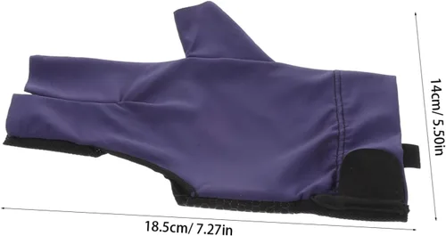Vista 2 de Yardwe Guante de billar para mano izquierda, transpirable, dedos deslizantes, guantes de piscina, ajuste cómodo para control de precisión, pantalla