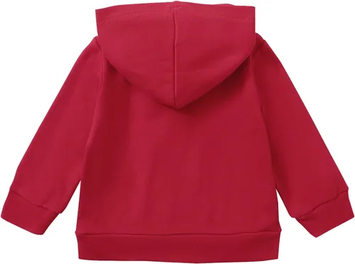 Vista 7 de ROMPERINBOX Sudadera con capucha para bebé y niña, con cremallera completa, ligera, delgada, abrigo, sudaderas de 0 a 24 meses