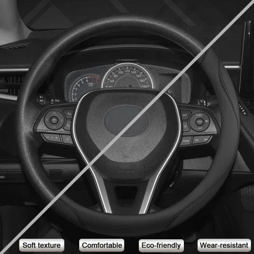 Vista 4 de West Llama - Funda para volante de automóvil personalizada para Toyota Prius, 86, 13.75-14.25 pulgadas