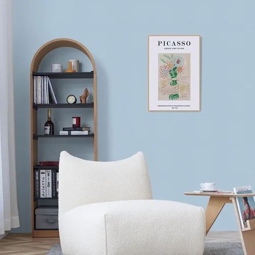 Vista 5 de Abyssaly Papel Tapiz Azul Papel Tapiz Azul Despegar y Pegar Papel Tapiz Removible Decorativo Despegar y Pegar Papel de Pared Autoadhesivo Papel