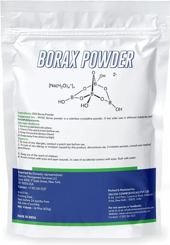 Vista 2 de Bórax - 14.99 oz, limpiador de ropa y manos, limo y jabón, detergente en polvo