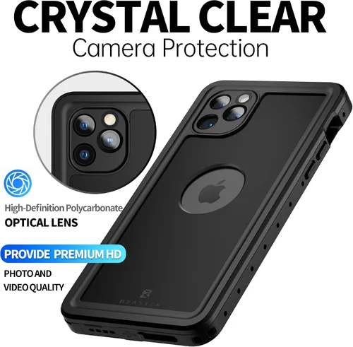 Vista 7 de BEASTEK Funda impermeable para Apple iPhone 11 Pro, serie NRE, a prueba de golpes, bajo el agua IP68, con protector de pantalla integrado, funda