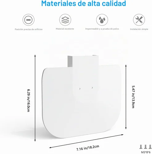Vista 2 de Cubierta protectora para sombra de lluvia solar compatible con cámara eufy Security eufyCam S4 (blanco)