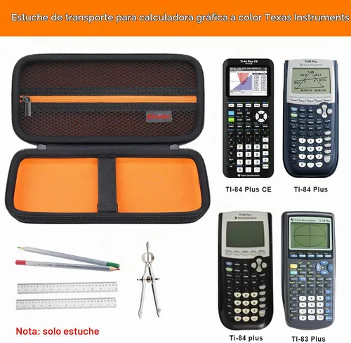 Vista 2 de Funda Elonbo para calculadora TI-84 Plus CE/TI-84 Evo/TI-84 Plus/TI-83 Plus Texas Instruments TI-84 Plus CE/TI-84 Evo/TI-84 Plus/TI-83 Plus/TI-83
