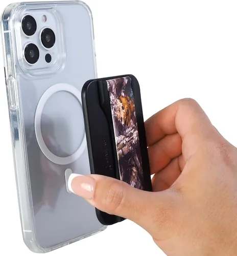 Vista 36 de LoveHandle PRO Compatible con MagSafe Agarre Magnético para Teléfono con Soporte - Montar, Correa y Soporte para Smartphone y Tableta - Anillo